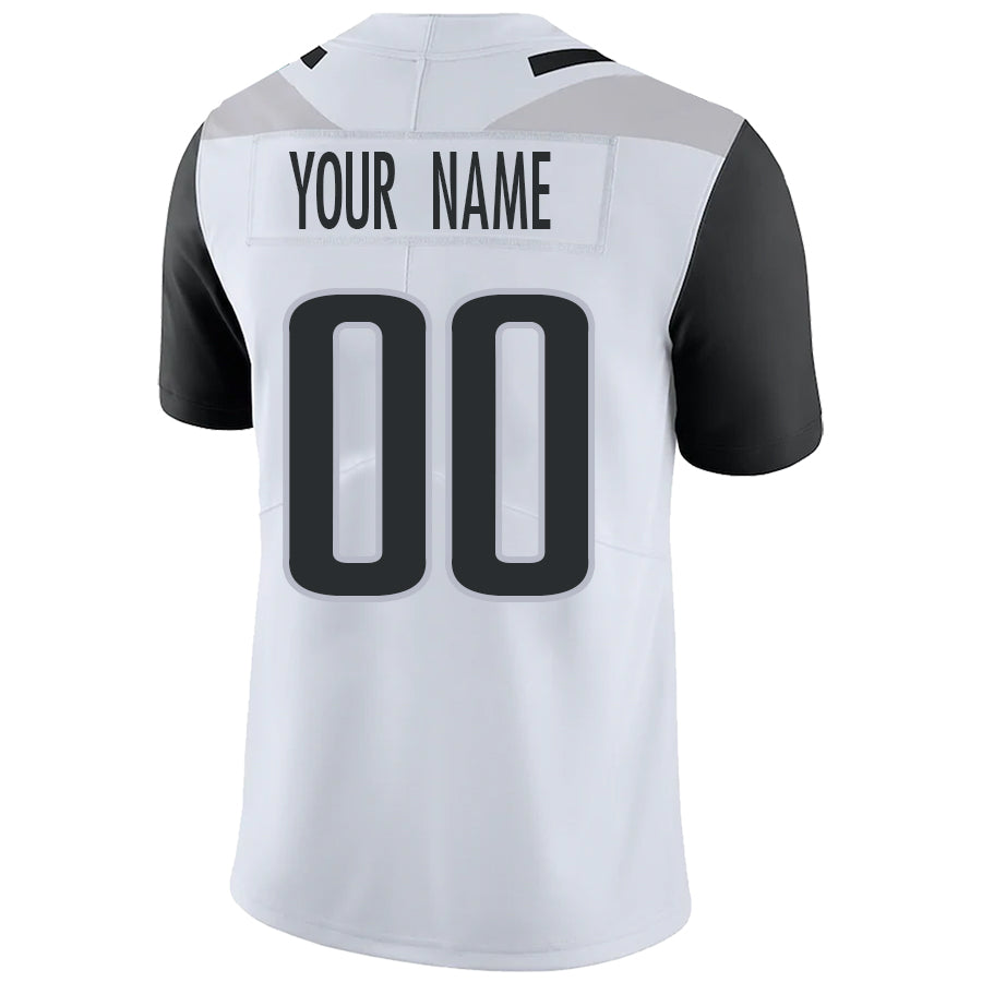 Custom J.Jaguars White Stitched Player Vapor Game Football Jerseys