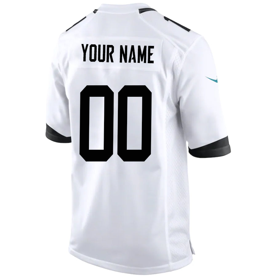 Custom J.Jaguars White Stitched Player Game Football Jerseys