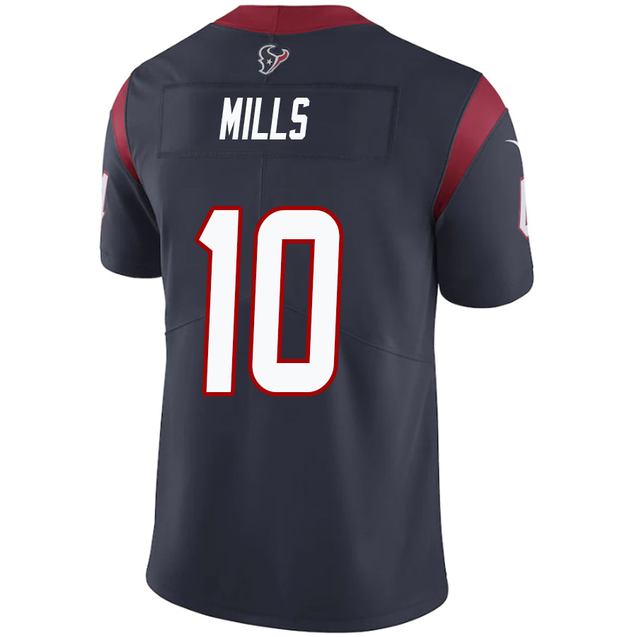 H.Texans #10 Davis Mills Navy Stitched Player Game Football Jerseys