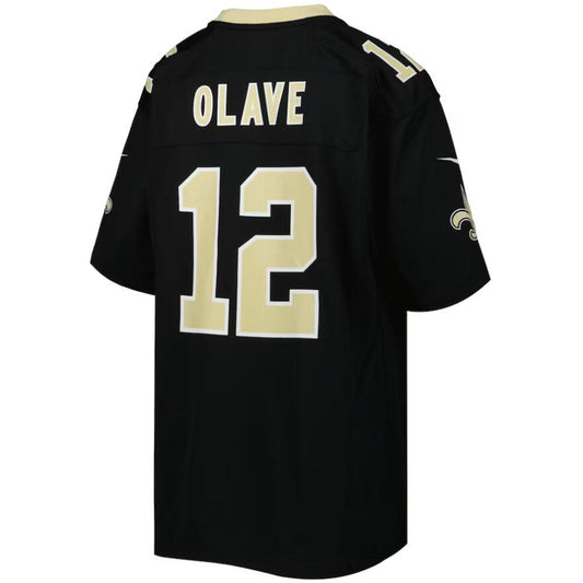 NO.Saints #12 Chris Olave Black Stitched Player Vapor Game Football Jerseys