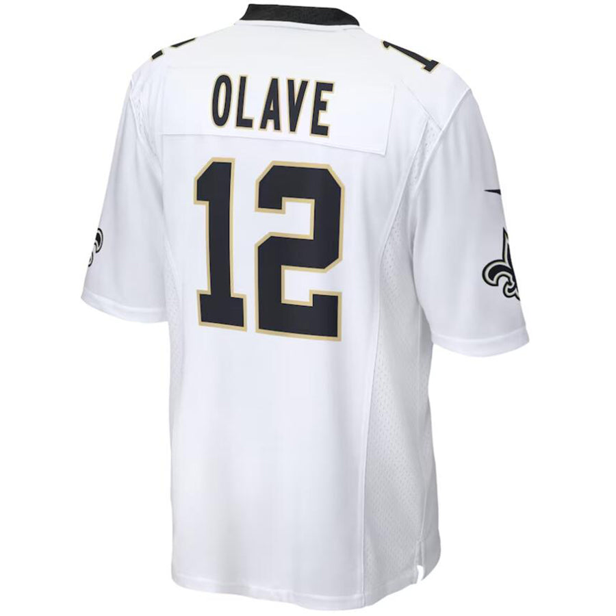 NO.Saints #12 Chris Olave Black Stitched Player Vapor Game Football Jerseys