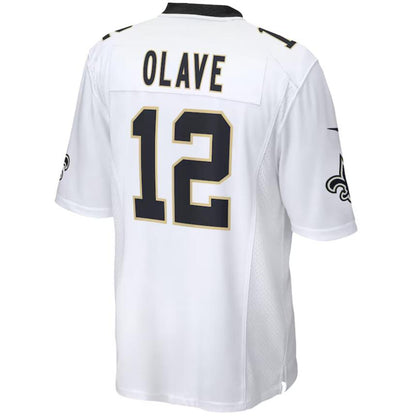 NO.Saints #12 Chris Olave Black Stitched Player Vapor Game Football Jerseys