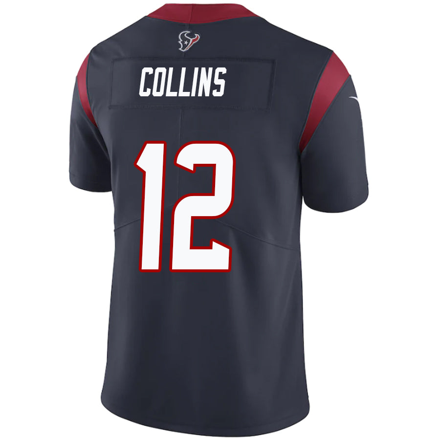 H.Texans #12 Nico Collins Navy Stitched Player Game Football Jerseys