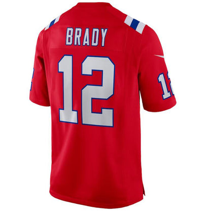 NE.Patriots #12 Tom Brady Red Player Jersey -Game Stitched Football Jerseys