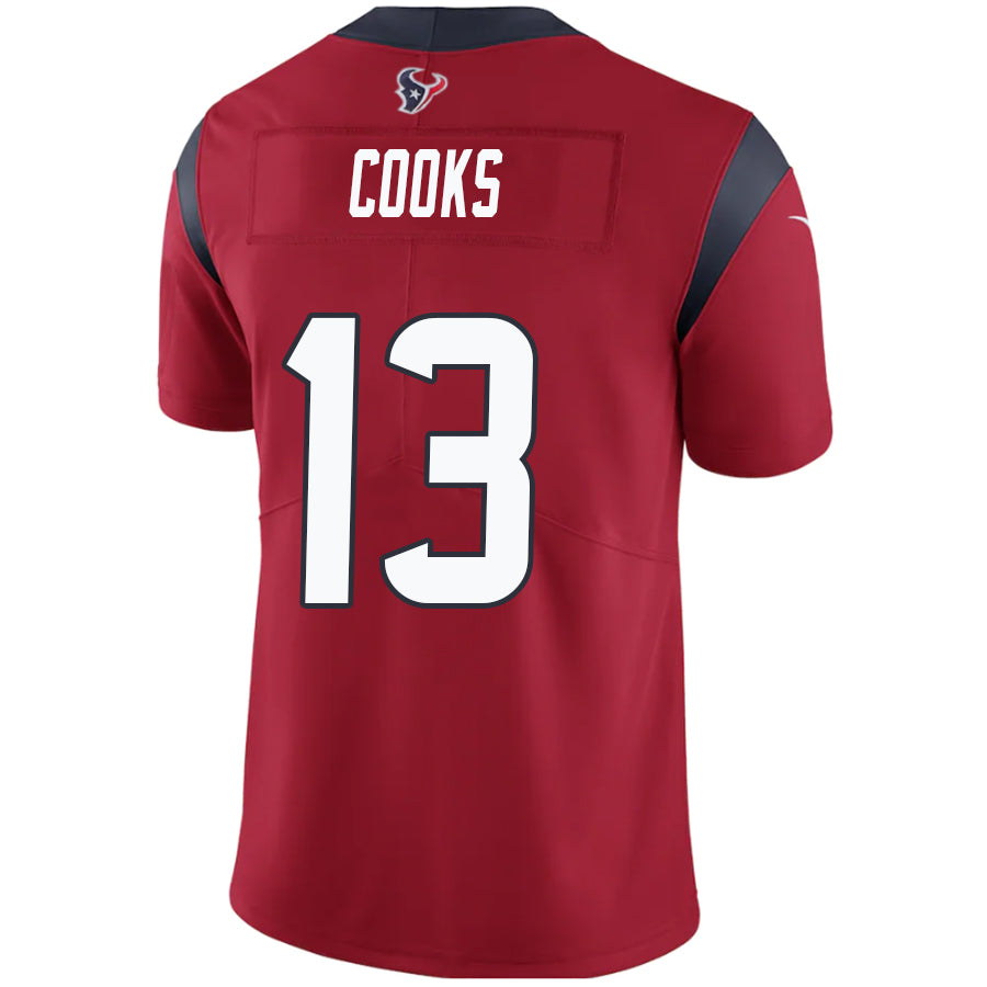 H.Texans #13 Brandin Cooks Red Stitched Player Game Football Jerseys