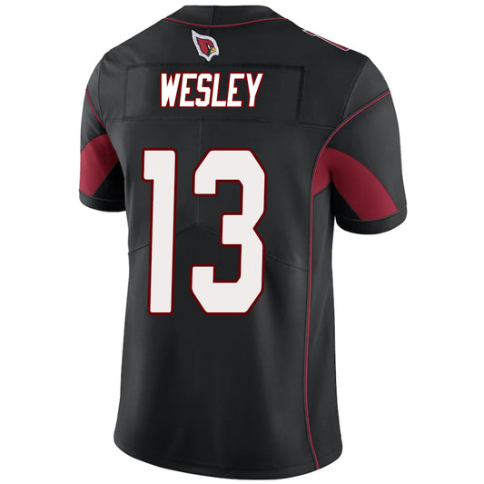 A.Cardinal 13# Antoine Wesley Black Stitched Player Vapor Elite Football Jerseys