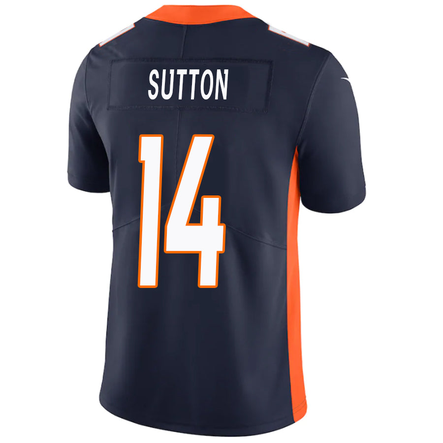 D.Broncos #14 Courtland Sutton Navy Stitched Player Game Football Jerseys