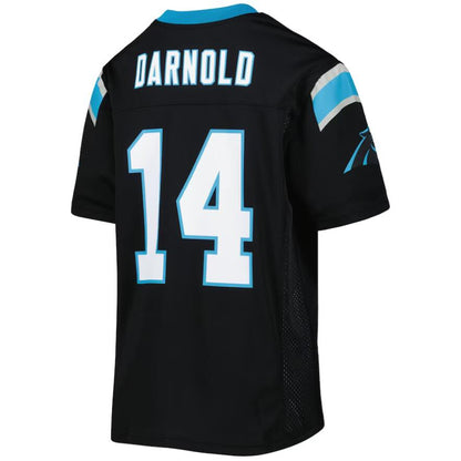 C.Panthers #14 Sam Darnold Black Replica Player Game Football Jerseys