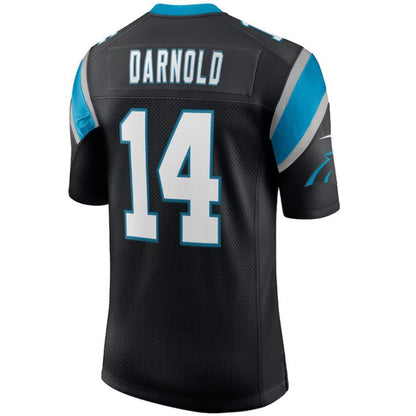 C.Panthers #14 Sam Darnold Black Vapor Limited Player Game Football Jerseys