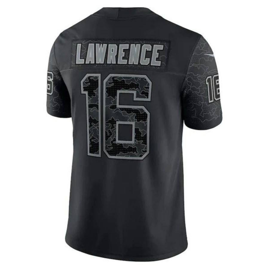 J.Jaguars #16 Trevor Lawrence Black Stitched Player RFLCTV Limited Football Jerseys