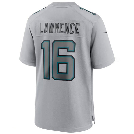 J.Jaguars #16 Trevor Lawrence Gray Stitched Player Game Football Jerseys