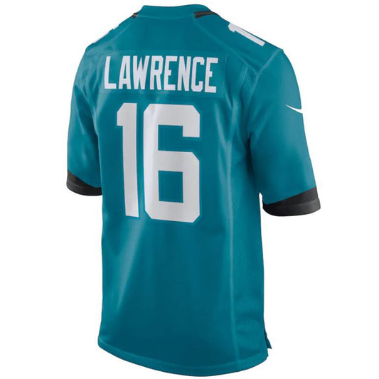 J.Jaguars #16 Trevor Lawrence Teal Stitched Player Game Football Jerseys