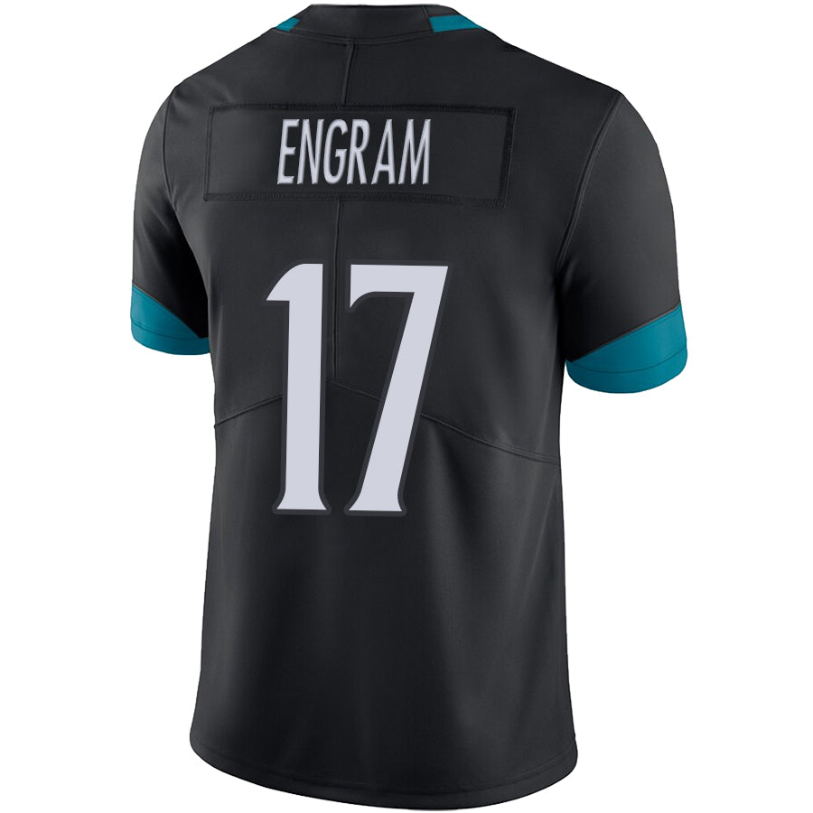 J.Jaguars #17 Evan Engram Black Stitched Player Vapor Elite Football Jerseys