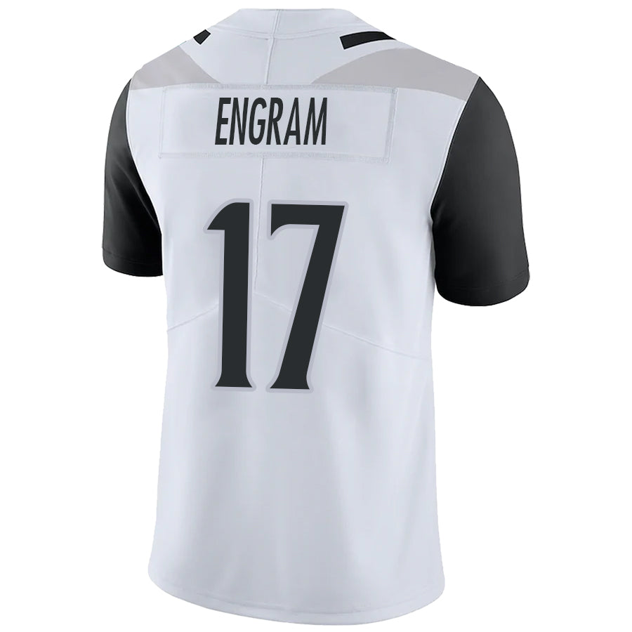 J.Jaguars #17 Evan Engram White Stitched Player Vapor Elite Football Jerseys