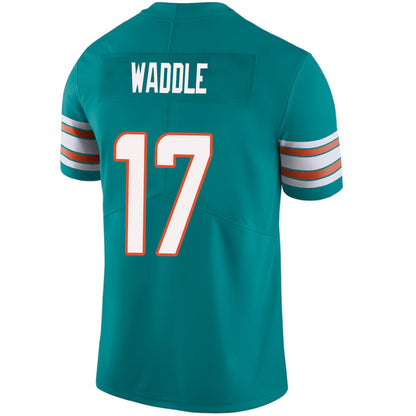 M.Dolphins #17 Jaylen Waddle Green Stitched Player Game Football Jerseys