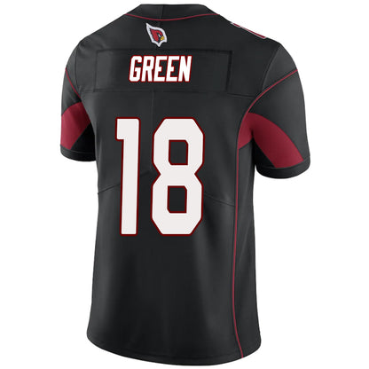 A.Cardinal 18# A.J. Green Black Stitched Player Vapor Elite Football Jerseys