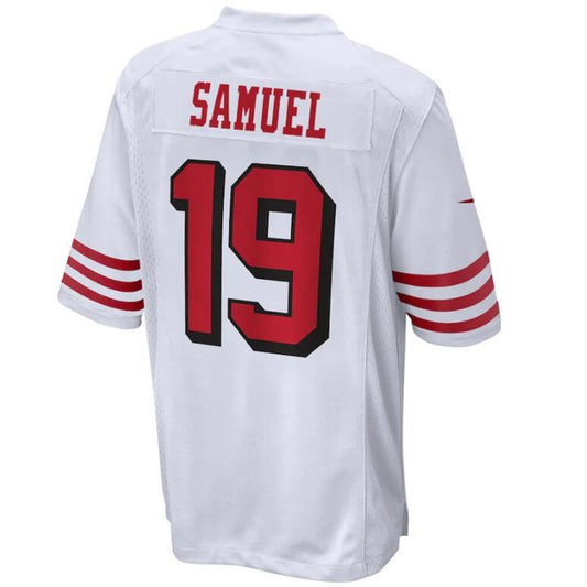 SF.49ers #19 Deebo Samuel White Stitched Player Alternate Game Football Jerseys