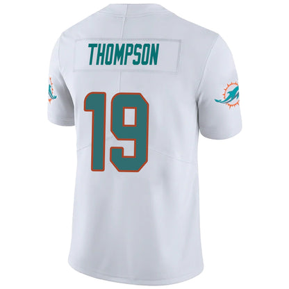 M.Dolphins #19 Skylar Thompson Whtie Stitched Player Vapor Game Football Jerseys