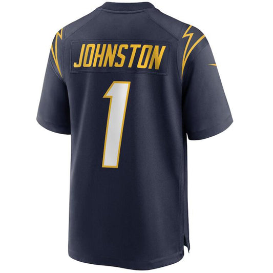 LA.Chargers #1 Quentin Johnston Navy Stitched Player Vapor Game Football Jerseys