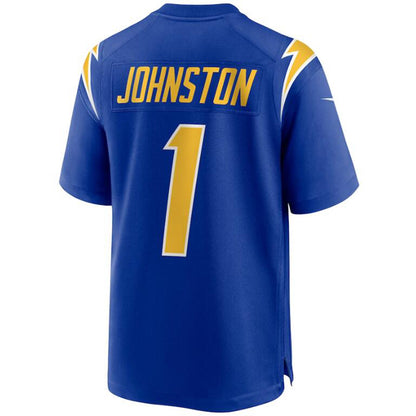 LA.Chargers #1 Quentin Johnston Royal Stitched Player Vapor Game Football Jerseys