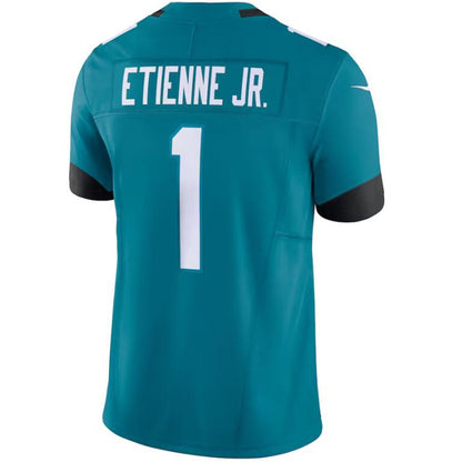 J.Jaguars #1 Travis Etienne JR Stitched Player Teal Vapor F.U.S.E. Limited Football Jerseys