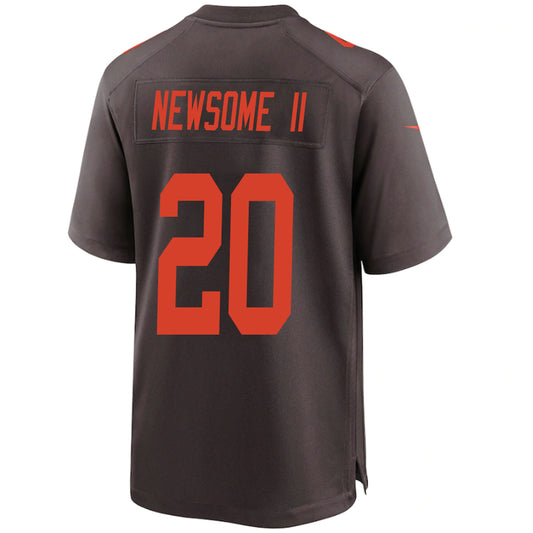 C.Browns #20 Greg Newsome II Brown Stitched Player Vapor Game Football Jerseys