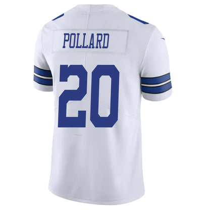 D.Cowboys #20 Tony Pollard White Stitched Player Game Football Jerseys