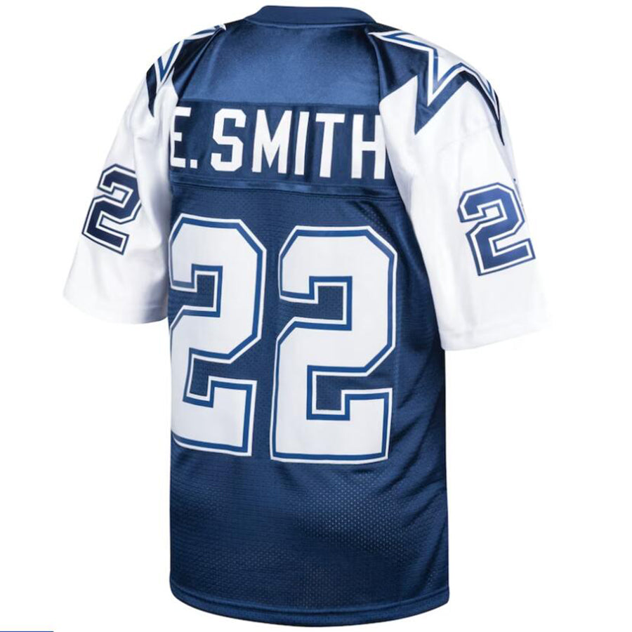 D.Cowboys #22 Emmitt Smith Navy 1995 Authentic Retired Player Player Game Football Jerseys