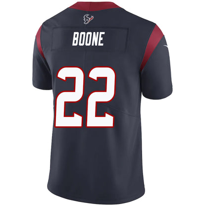 H.Texans #22 Mike Boone Navy Stitched Player Game Football Jerseys