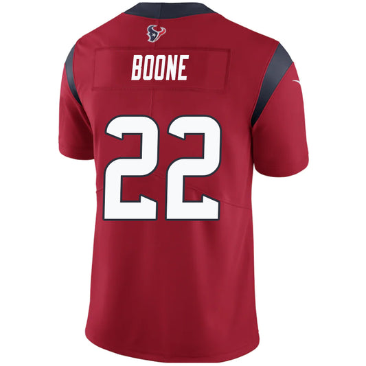 H.Texans #22 Mike Boone Red Stitched Player Game Football Jerseys