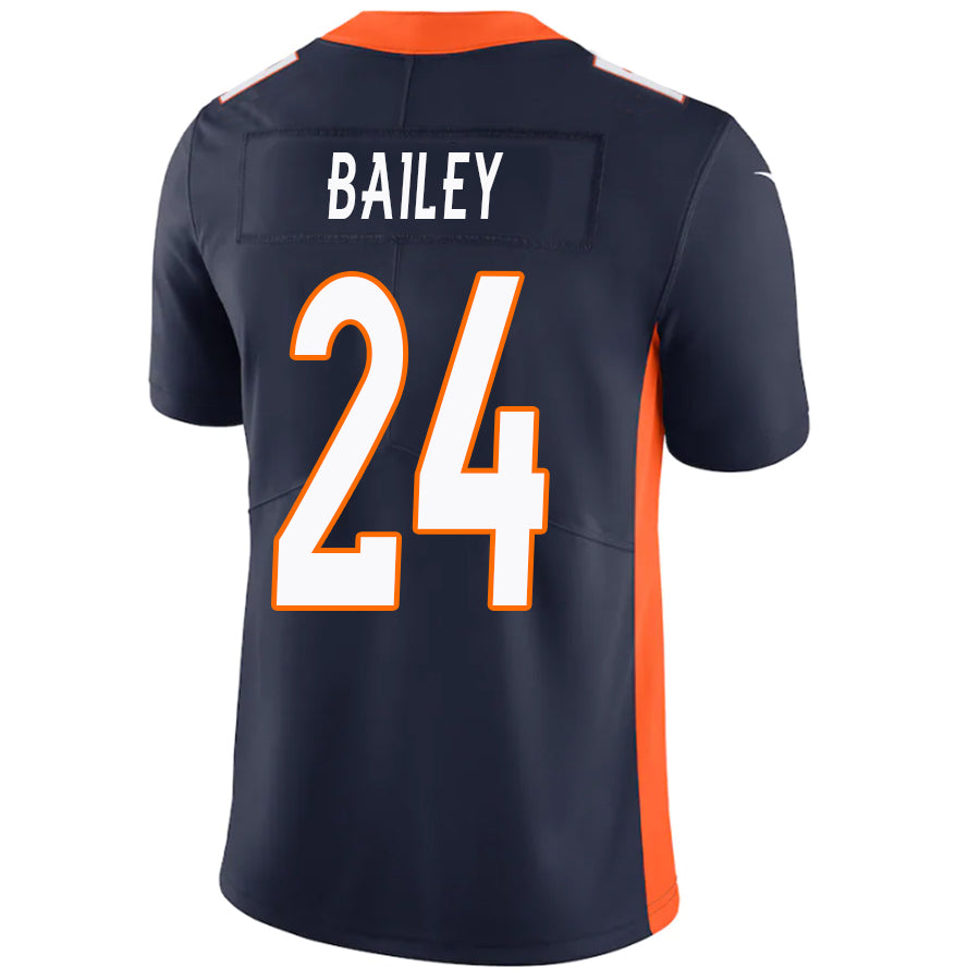 D.Broncos #24 Champ Bailey Navy Stitched Player Game Football Jerseys