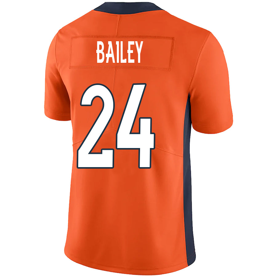 D.Broncos #24 Champ Bailey Orange Stitched Player Game Football Jerseys