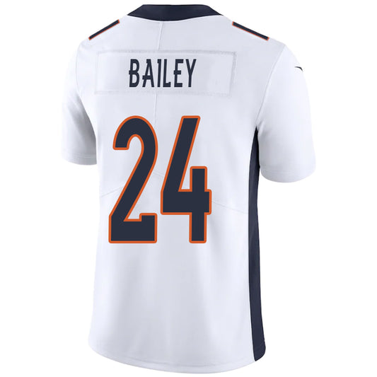 D.Broncos #24 Champ Bailey White Stitched Player Game Football Jerseys