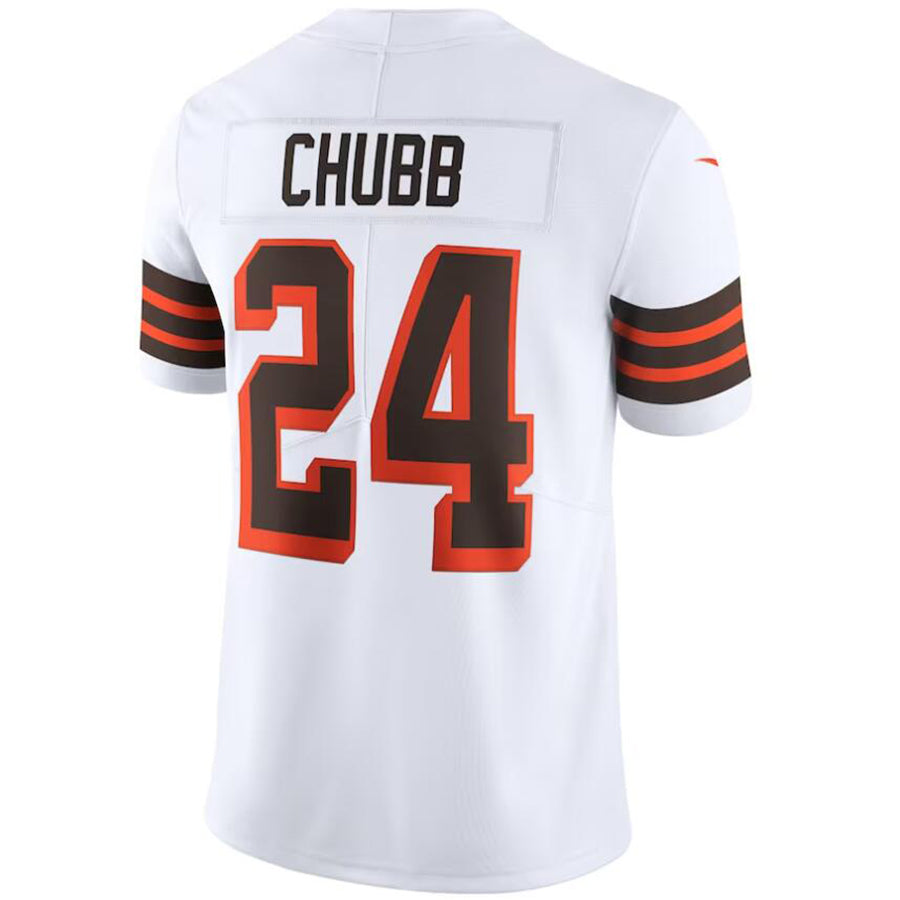 C.Browns #24 Nick Chubb White 1946 Collection Alternate Vapor Limited Football Jerseys