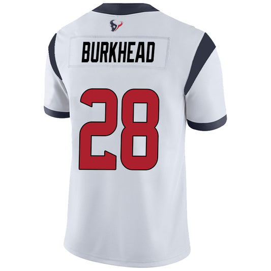 H.Texans #28 Rex Burkhead White Stitched Player Game Football Jerseys