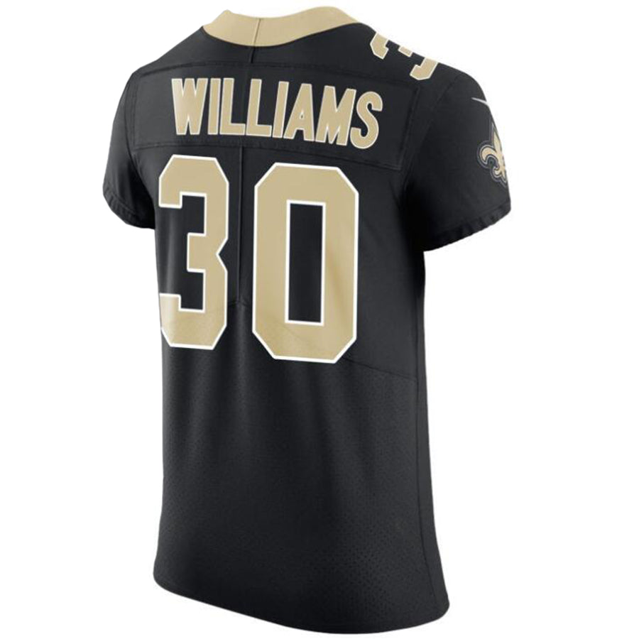 NO.Saints #30 Jamaal Williams Black Stitched Player Vapor Untouchable Elite Football Jerseys