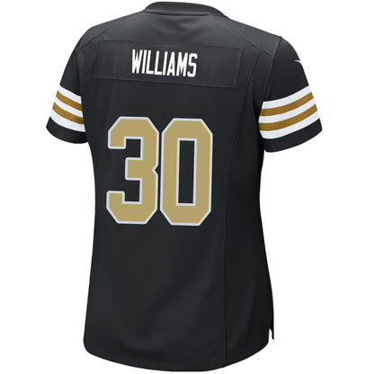 NO.Saints #30 Jamaal Williams Black Stitched Player Vapor Game Football Jerseys