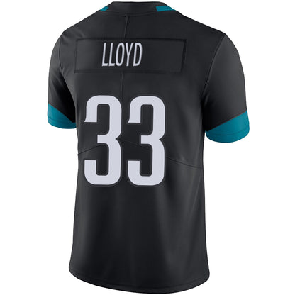 J.Jaguars #33 Devin Lloyd Black Stitched Player Vapor Elite Football Jerseys