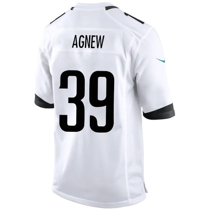 J.Jaguars #39 Jamal Agnew White Stitched Player Game Football Jerseys