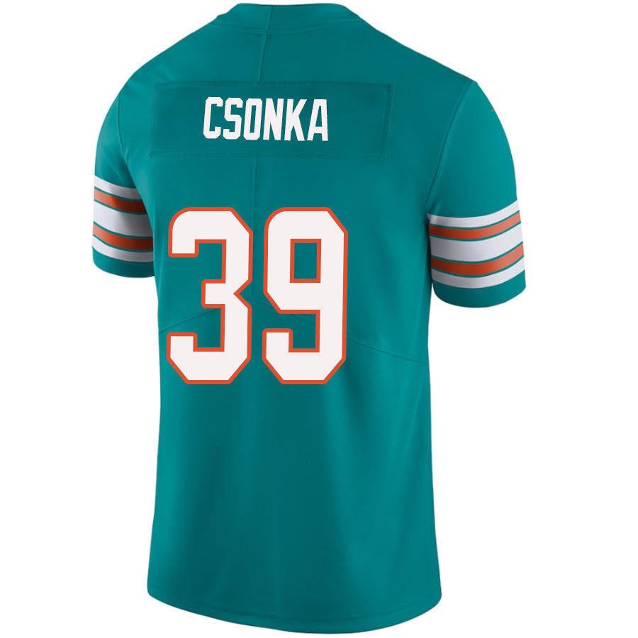 M.Dolphins #39 Larry Csonka Green Stitched Player Vapor Game Football Jerseys