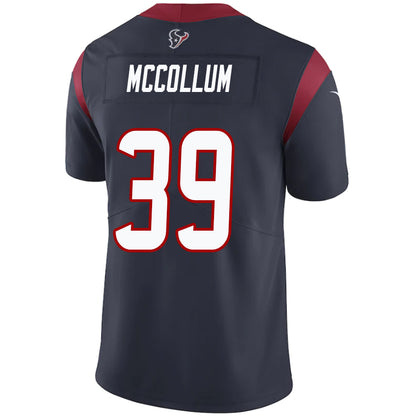 H.Texans #39 Tristin McCollum Navy Stitched Player Game Football Jerseys