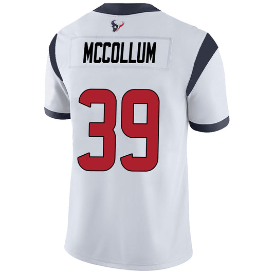 H.Texans #39 Tristin McCollum White Stitched Player Game Football Jerseys