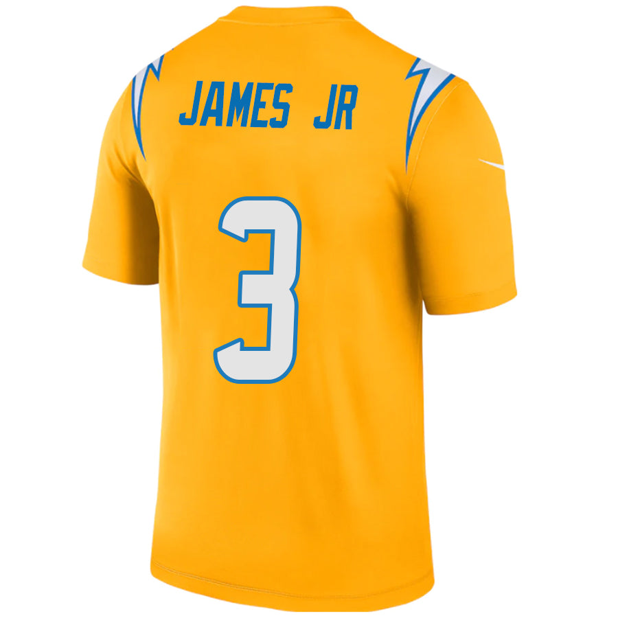 LA.Chargers #3 Derwin James JR Gold Stitched Player Vapor Game Football Jerseys