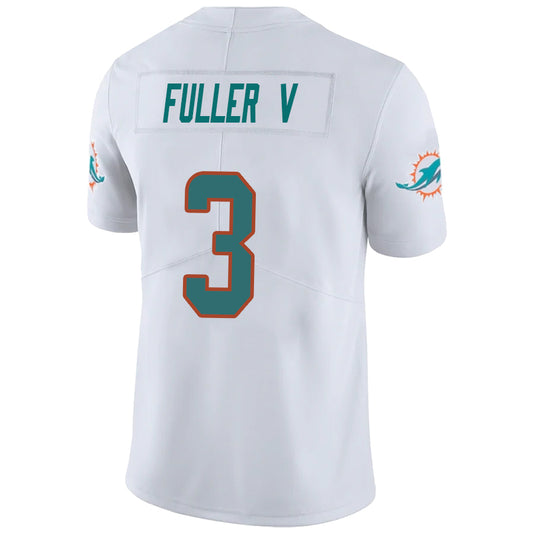 M.Dolphins #3 Will Fuller V White Stitched Player Vapor Game Football Jerseys