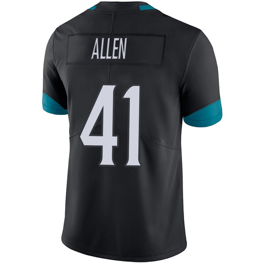 J.Jaguars #41 Josh Allen Black Stitched Player Vapor Elite Football Jerseys