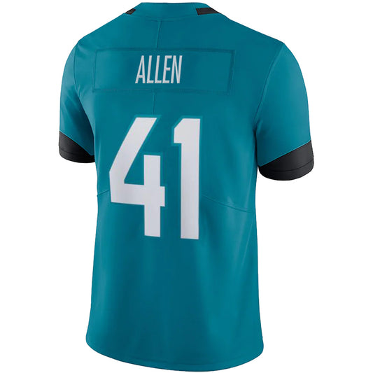 J.Jaguars #41 Josh Allen Teal Stitched Player Vapor Elite Football Jerseys