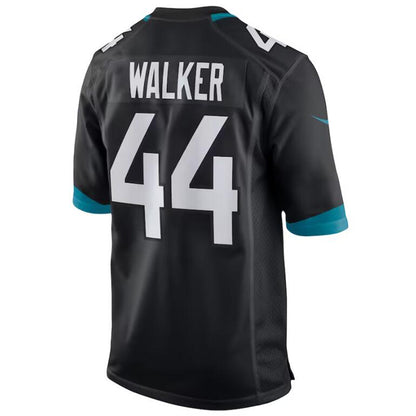 J.Jaguars #44 Travon Walker Black Stitched Player Game Football Jerseys