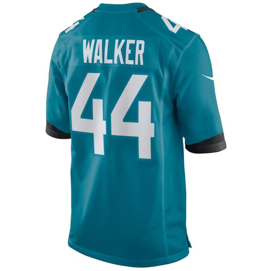 J.Jaguars #44 Travon Walker Teal Stitched Player Game Football Jerseys