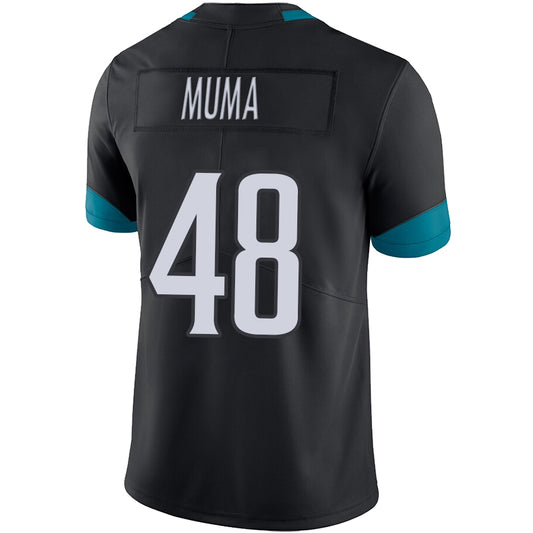 J.Jaguars #48 Chad Muma Black Stitched Player Vapor Elite Football Jerseys