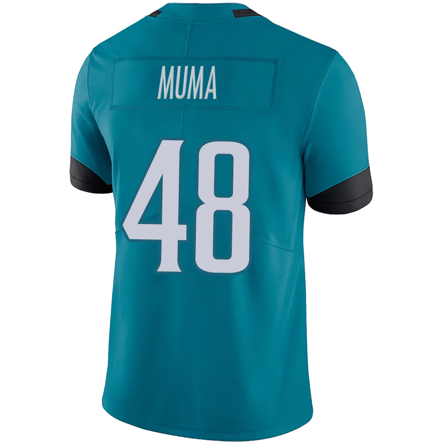 J.Jaguars #48 Chad Muma Teal Stitched Player Vapor Elite Football Jerseys